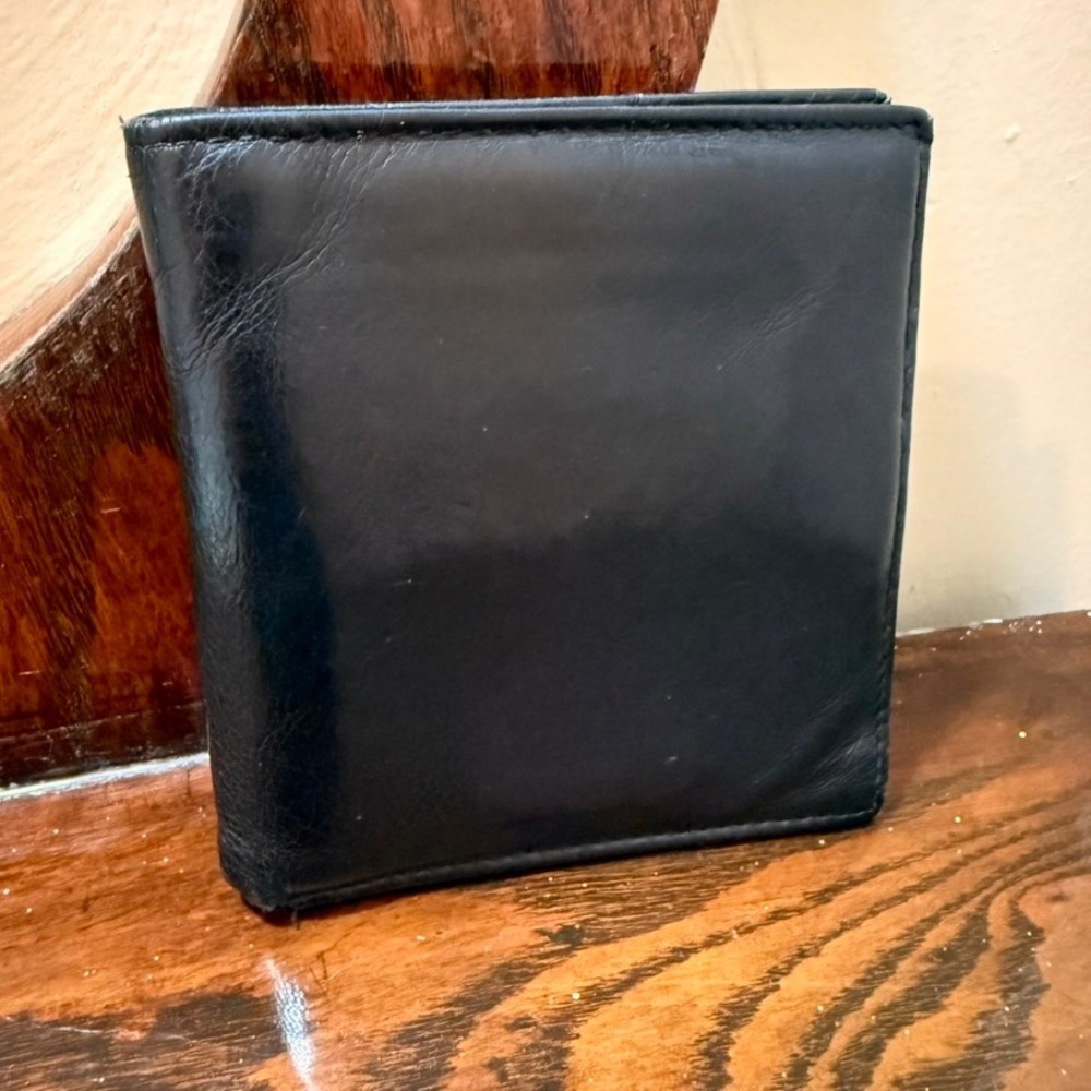 Wilsons Leather Bifold Wallet Mens OS Black Good Genuine Leather Slim Classic